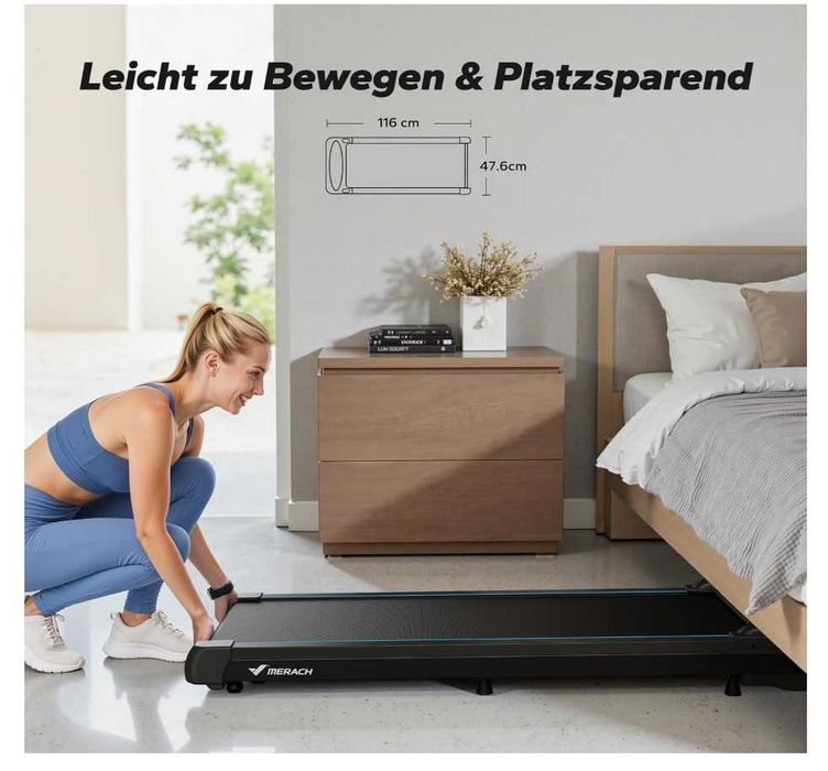 Banda alergare Merach - bluetooth, app, 6 km/h