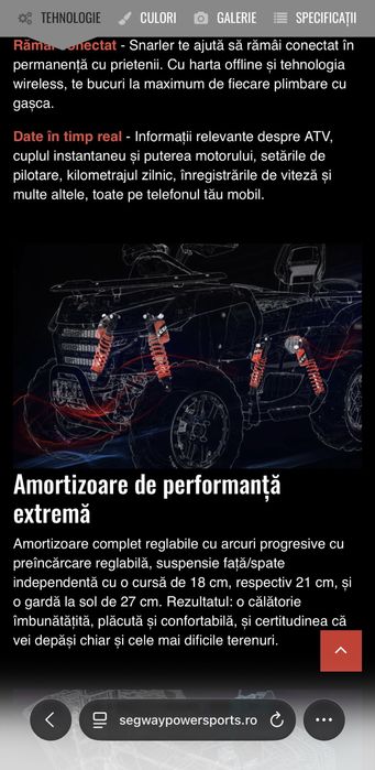 Segway AT6 Limited | EURO 5 | Iulie 2025  | Omologare  L7E | Servo-directie / Schimb cu Auto