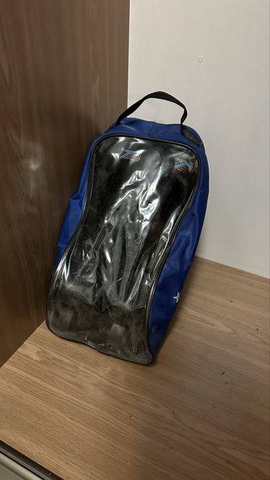 Коньки хоккейные черно/синие