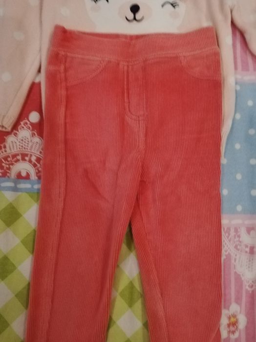 Комплект джинси George и пуловер за момиченце, възраст до 2 г, ръст до