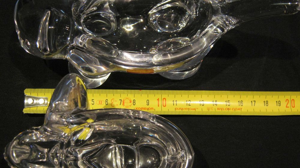 Cristal exclusiv,rar,unicat,JANNES LE CHATEL,manufactura,2 piese.