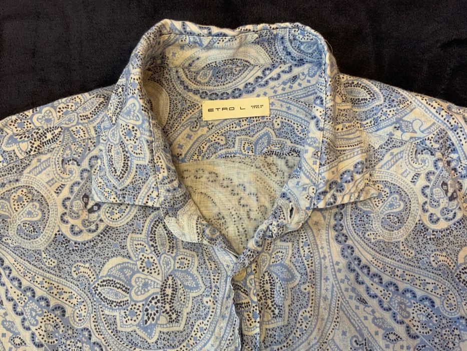 Etro-оригинална риза ,лен ,50 л