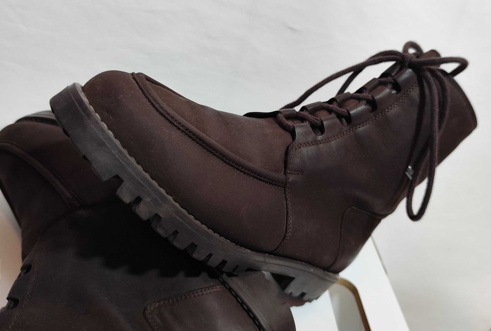 Ghete lace up 39.5 40 split toe Salamander imblanite piele naturala