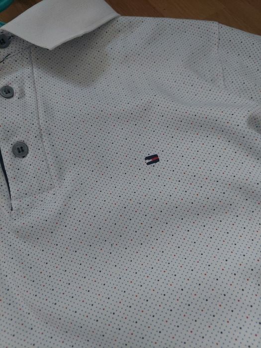 Tricou cu guler Tommy Hilfiger