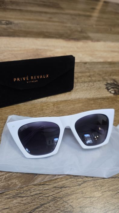 Ochelari de soare albi Privé Revaux
