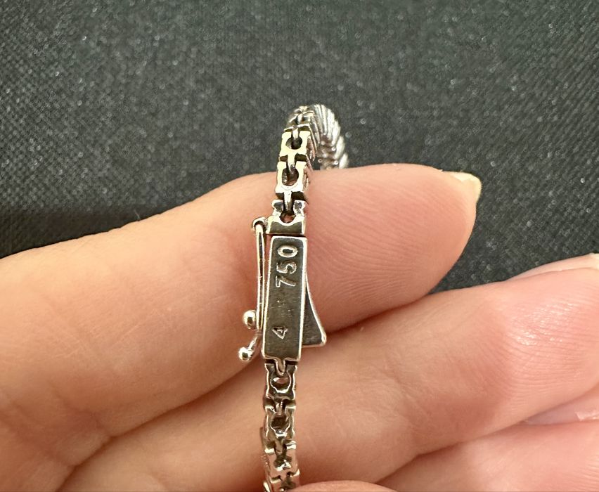 Brățară tennis cu diamante naturale 1.8 ct, aur alb 18k