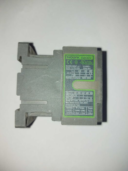Mini-contactoar Noark Ex9CS12 01 3P 230V (101056) (folosit)