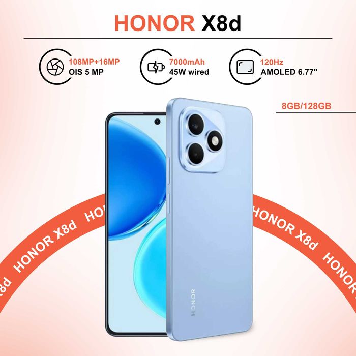 Honor x8d Yengi 1 Yil Rasmiy Kafolati Bilan