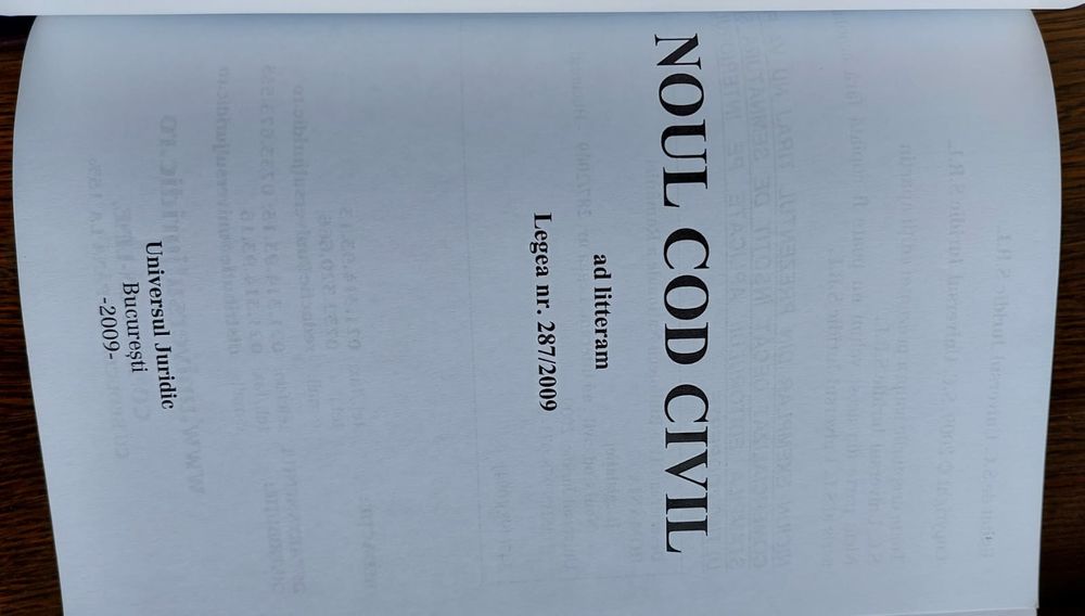 Codul civil - prima versiune