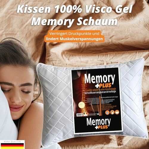 Ергономична Memory Foam възглавница за врат 40x60 см