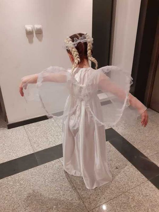 Рокля на ангел с крила и ореол