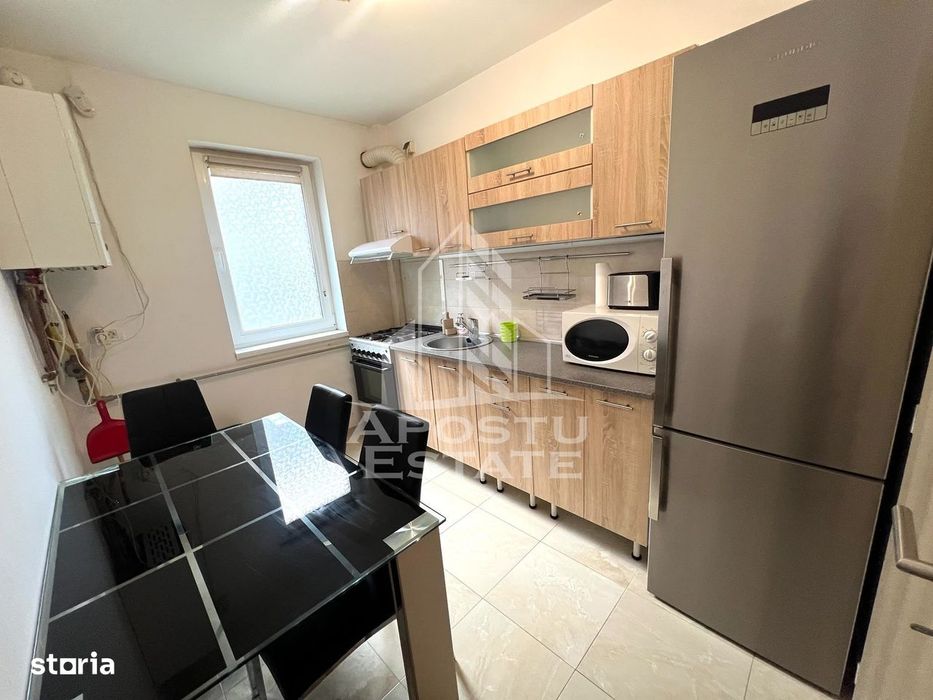 Apartament 2 camere de inchiriat, centrala proprie, Giroc
