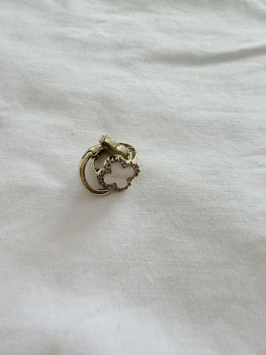 Set Cercei trifoi placati cu aur 18k