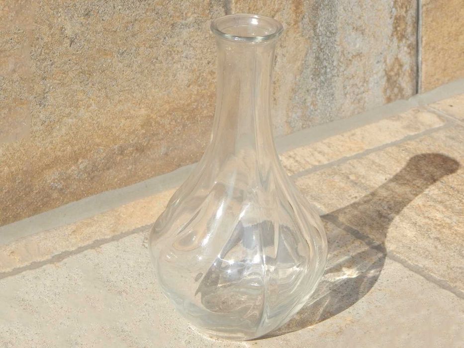 Vaza de sticla (recipient) IKEA cu gat lung 17 cm