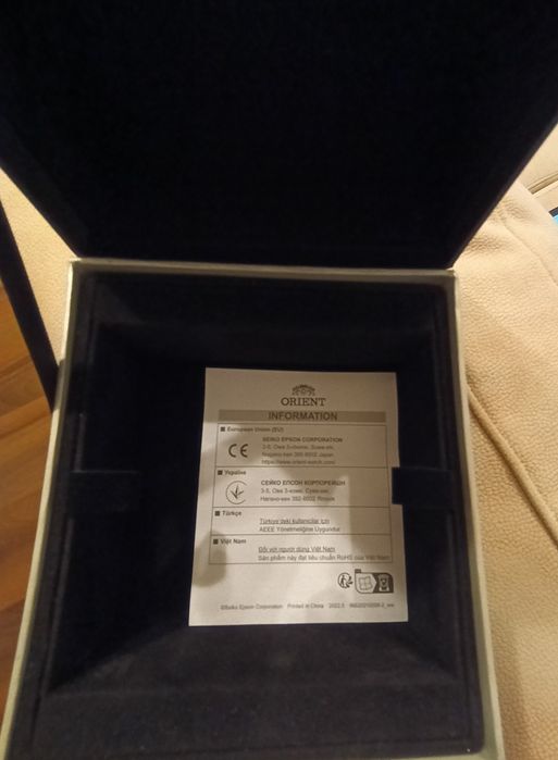 Orient RA-TX0208L10B, ORIGINAL, acte, sigilat.