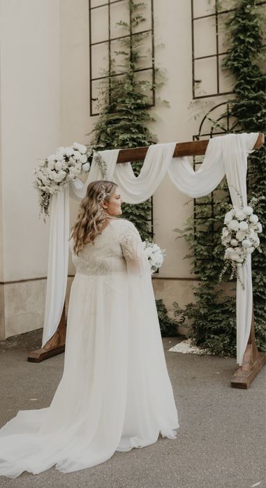 Rochie de mireasa A-line, plus size, NEGOCIABIL