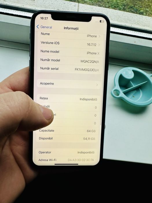 iPhone X – gray de 64 gb baterie 100%