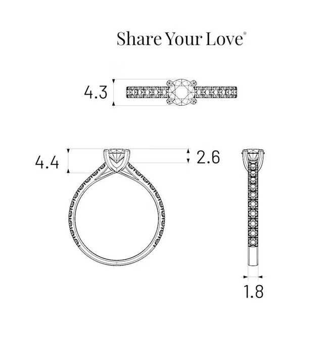 ГОДЕЖЕН ПРЪСТЕН С 21 ДИАМАНТА