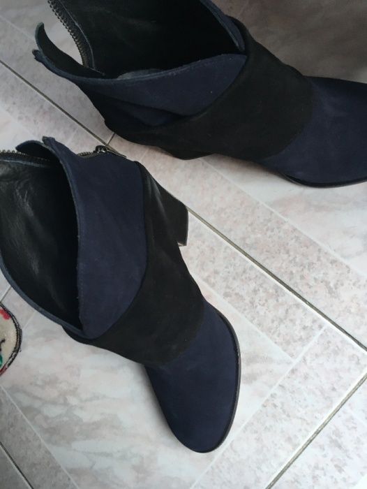 Дамски обувки  - боти естествен велур АUEDLY 39
