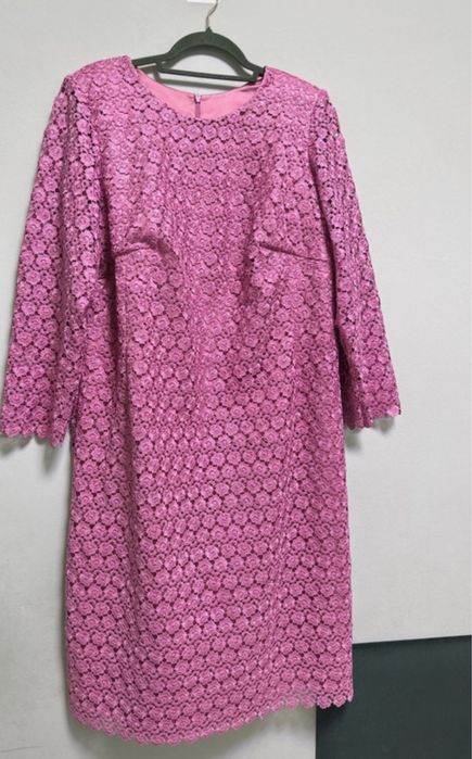 Rochie dantelata XXL roz