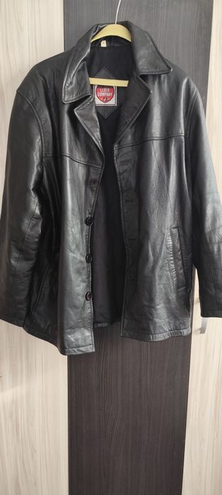 Мъжко кожено яке – естествена кожа, размер M, много запазено