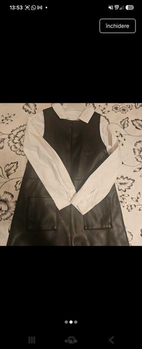 Uniforma ZARA Sarafan si camasa 8 ani