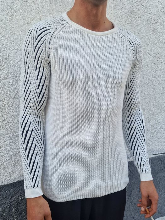 Bluza de toamna alba