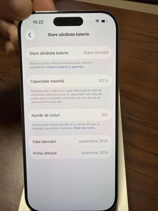 Iphone 16 Pro Gold 256Gb Full Box 93% baterie