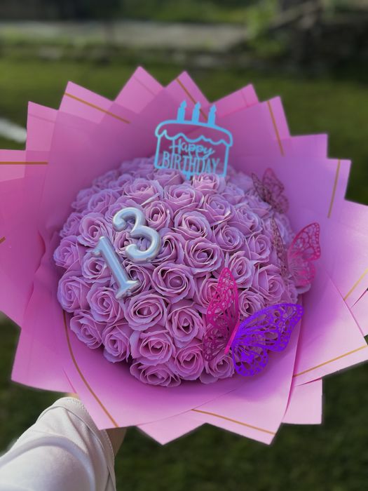 Buchet de flori din sapun
