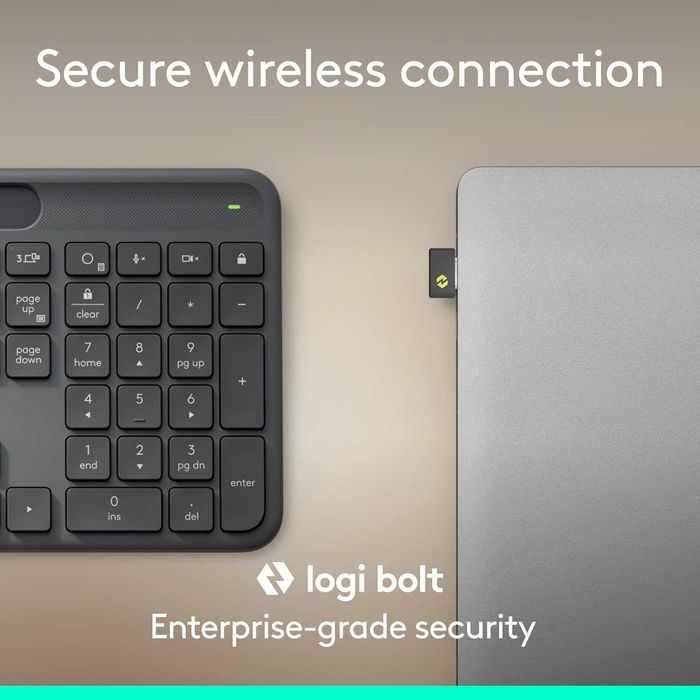 Соларна клавиатура Logitech K980 Bluetooth Logi Bolt