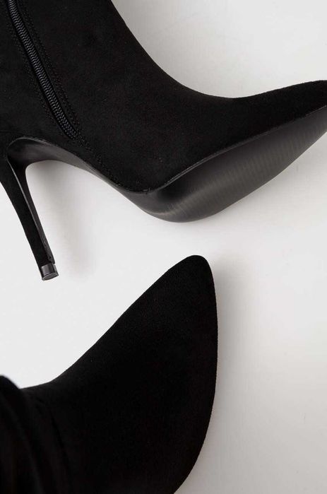 Answear Lab cizme - femei, culoarea negru, cu toc cui