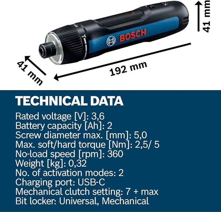 Професионална акумулаторна отвертка Bosch GO 3 с комплект битове