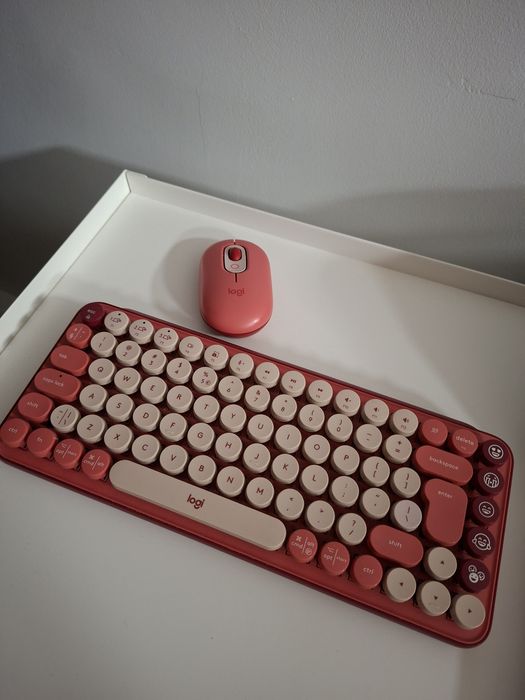 Logitech POP Keys + POP Mouse, Heartbreaker Rose