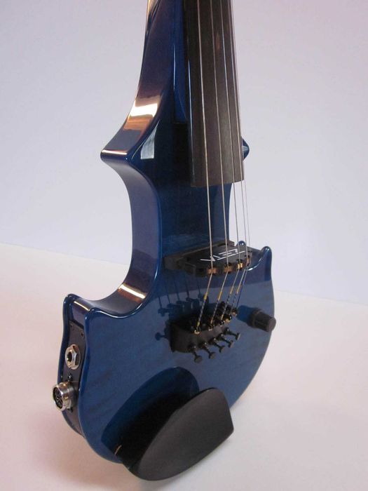 Transluc Blue Flamed Maple Rare 5 String ZETA Jazz Fusion Electric