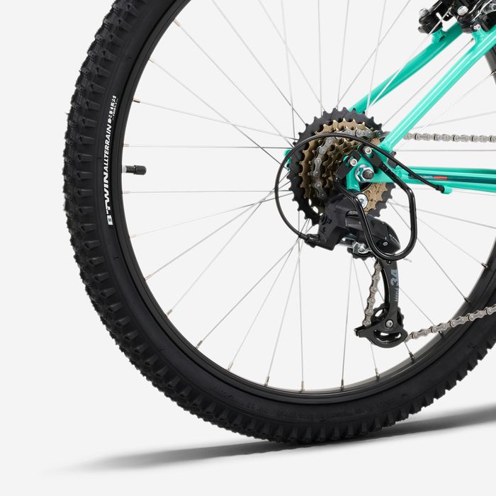 Mtb 24" expl 500 Verde 9-12 ani Copii - produs resigilat Decathlon