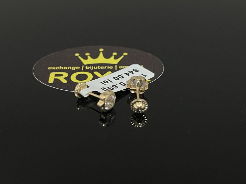 Bijuteria Royal CB : Cercei copil aur nou 14k 0,69gr
