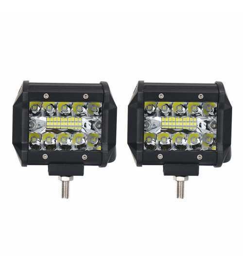 Set 2 x proiectoare auto 60w, 12-24v, spot si flood
