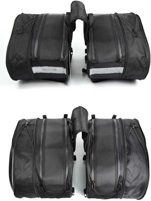 Genti laterale moto coburi extensibile portbagaj, 58L, impermeabile