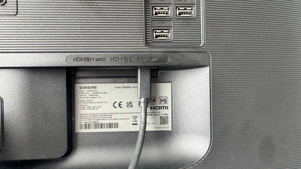 Vand Samsung Smart Monitor M7 32” 4K, USB‑C 65W