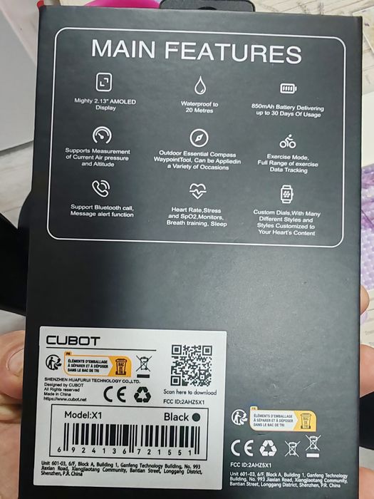 Smart watch cubot x1