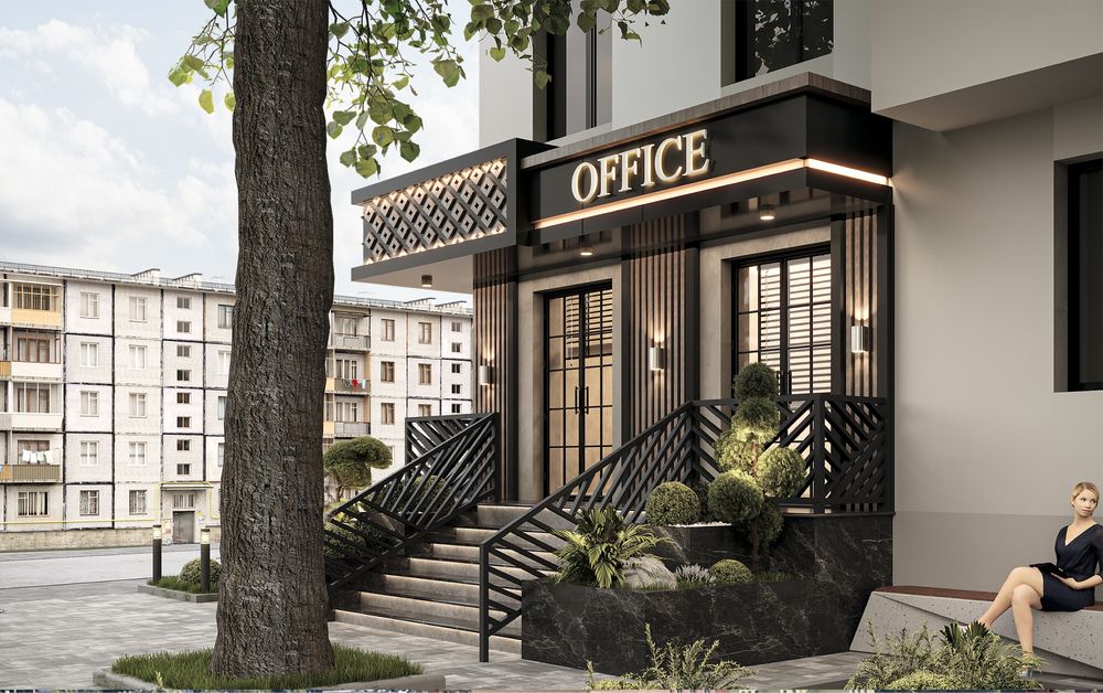 It Park! Продаётся новый евро офис вдоль дороги, с площадью 83м2