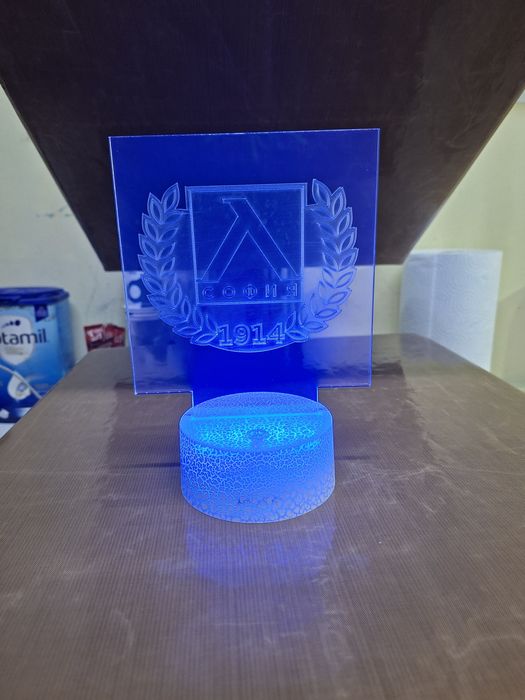 3D LED ЛАМПА - Левски (LEVSKI)