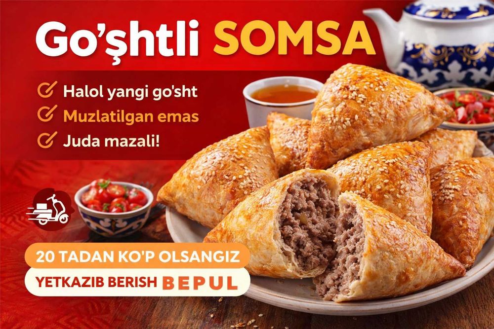 Yangi pishgan SOMSA | Juda mazali | Yetkazib beramiz