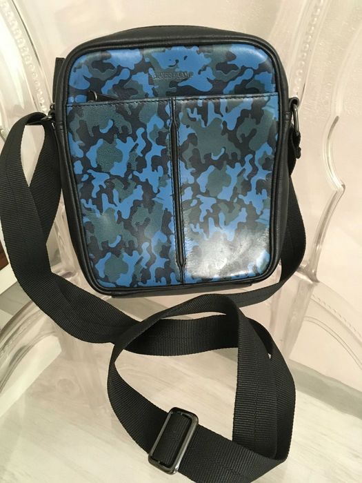 Silver Frame мъжка чанта естествена кожа