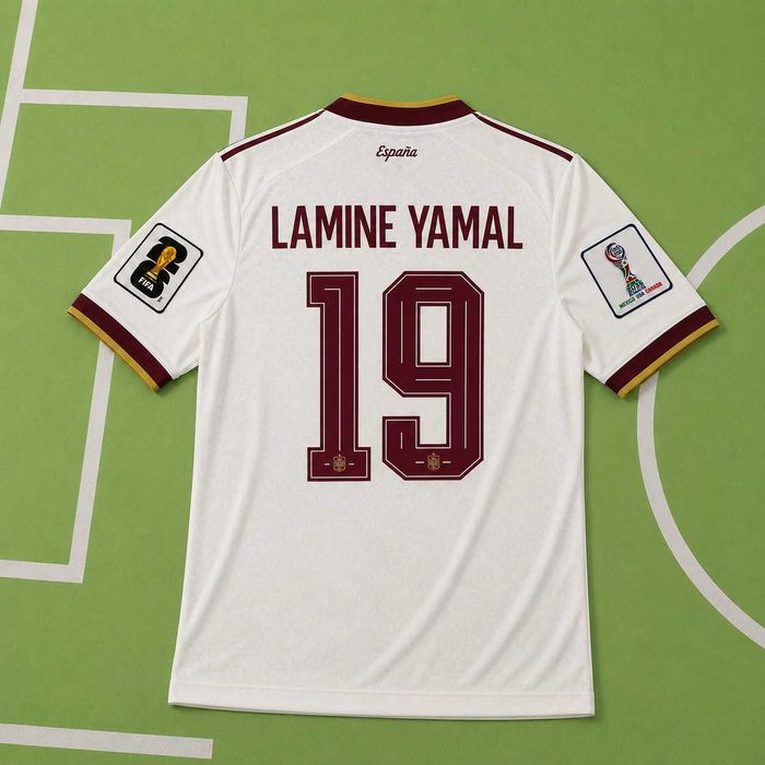 Tricou Spania Away Kit - Lamine Yamal 19 Fan Version