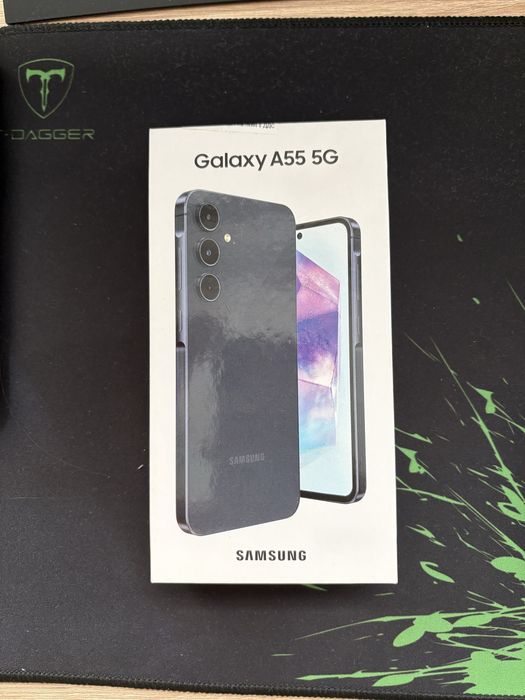 Samsung A55 256GB черен+подарък калъф