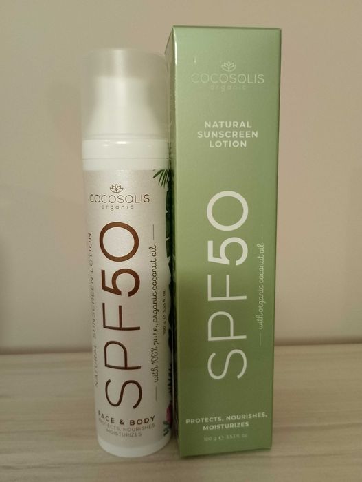 Слънцезащитен лосион на Cocosolis spf 50 - Natural Sunscreen Lotion