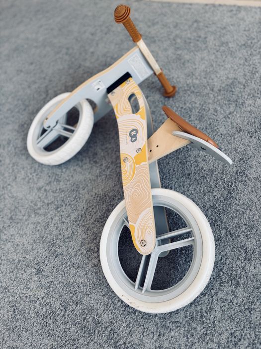 Kinderkraft, Дървено колело за баланс Runner, жълто