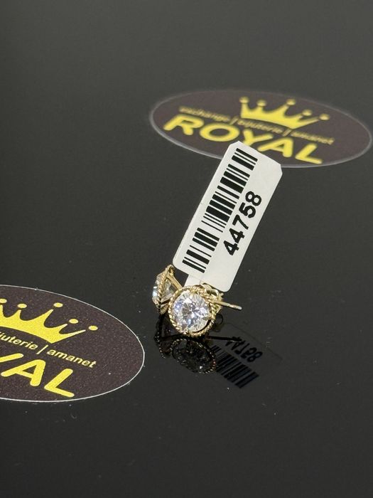 Bijuteria ROYAL : Cercei AUR 14K NOU / 1.09 GR