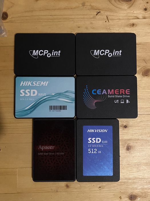 Ссд Сата 256 / 512гб б/у и новые